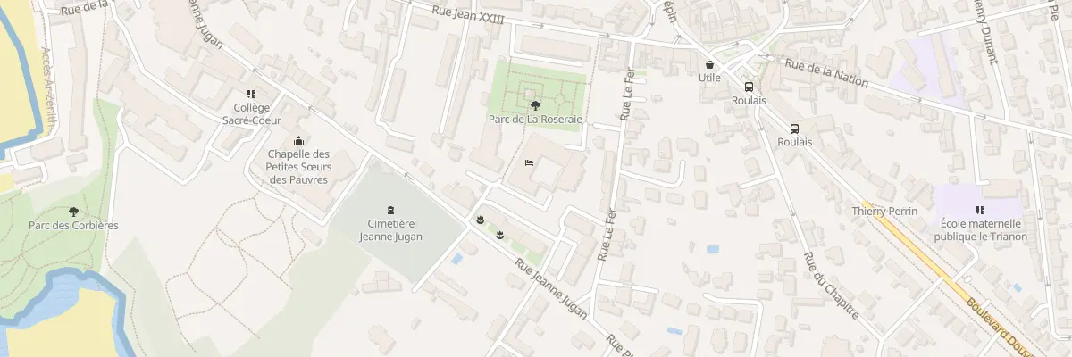 Plan du 2 All des Jardins de Sainte-Anne à Saint-Malo