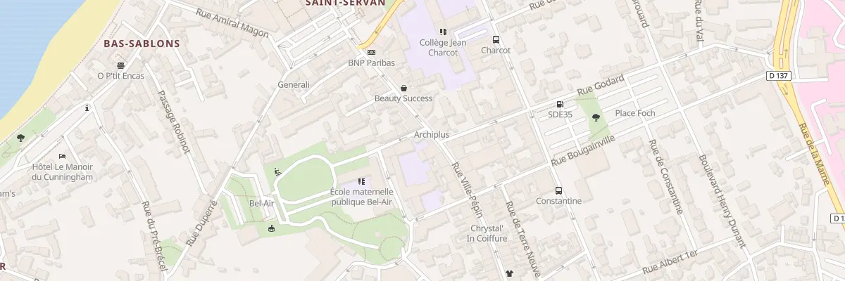 Plan du 3 Rue Bel-air à Saint-Malo