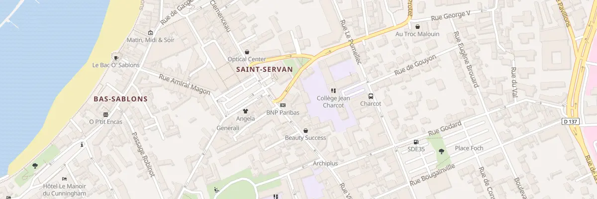 Plan du 1 Rue Ville Pépin à Saint-Malo
