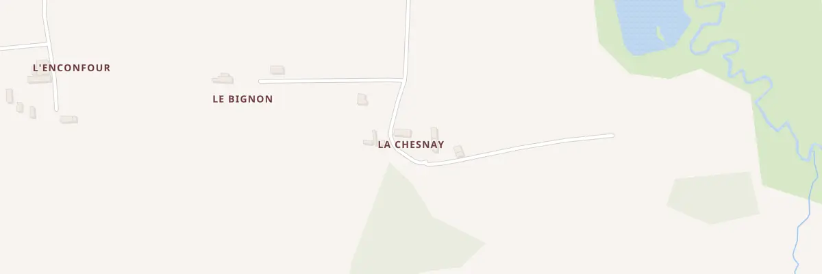 Plan du 13 Chesnais à Landujan