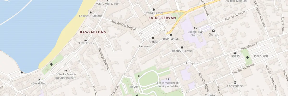 Plan du 3 Rue Duperré à Saint-Malo