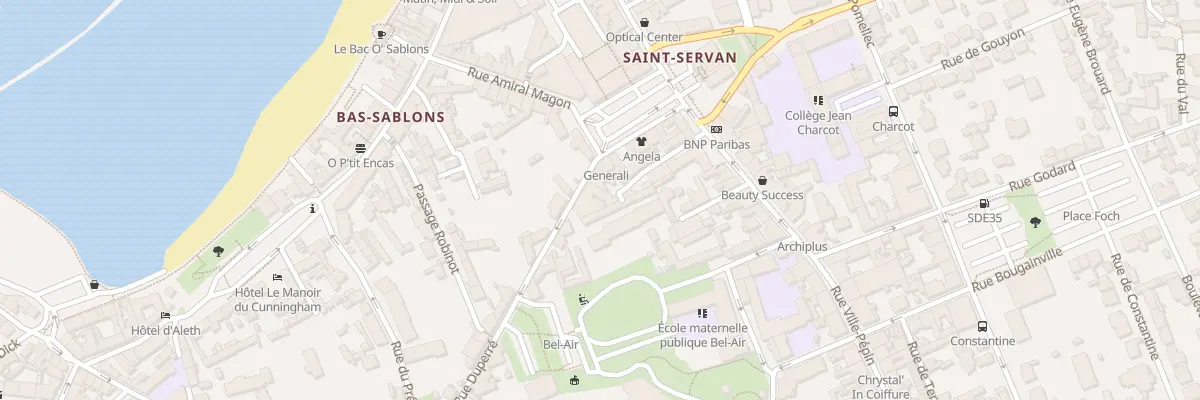 Plan du 5 Rue Duperré à Saint-Malo