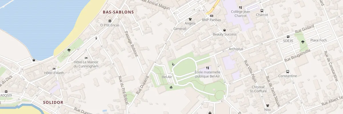 Plan du 15 Rue Duperré à Saint-Malo