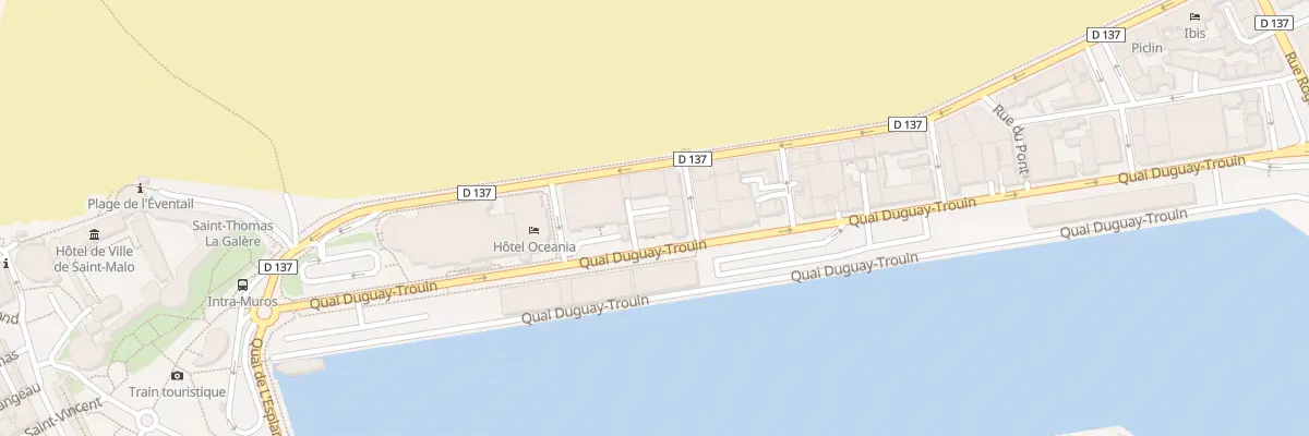 Plan du 7 Quai Duguay-Trouin à Saint-Malo