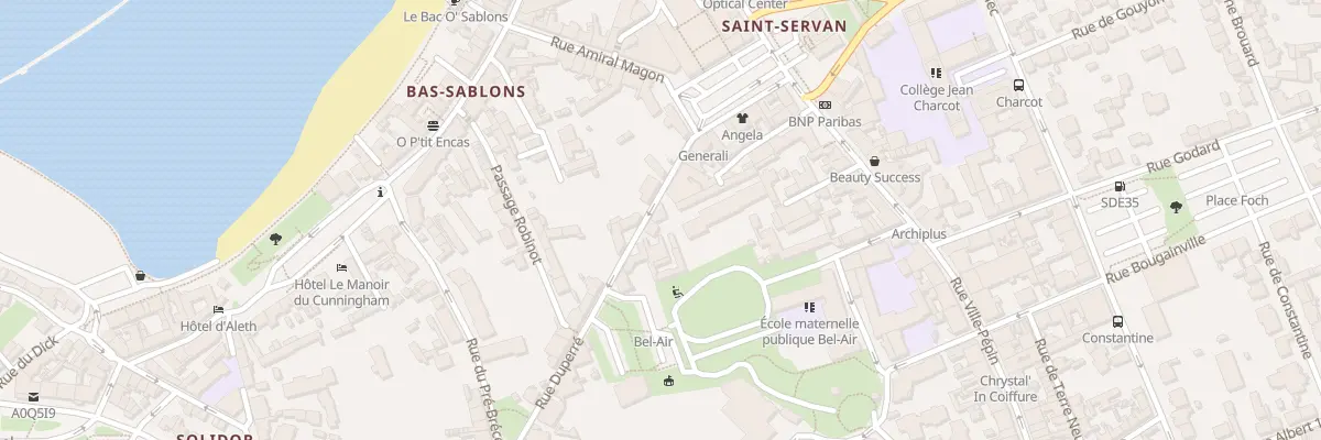Plan du 13 Rue Duperré à Saint-Malo