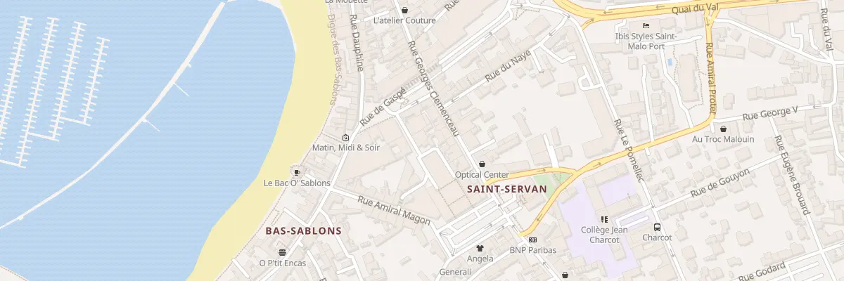 Plan du 7 Rue des Marchés à Saint-Malo