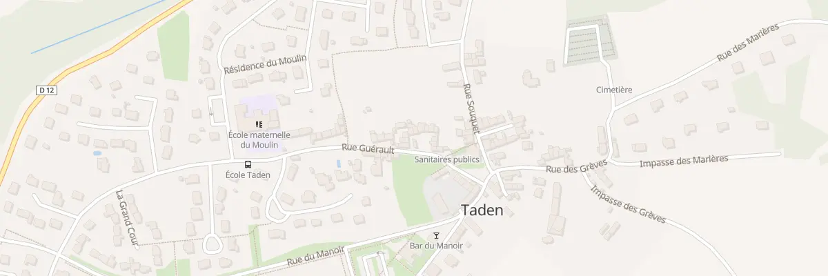 Plan du 8 Rue Guerault à Taden