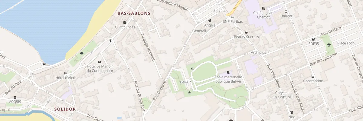 Plan du 21 Rue Duperré à Saint-Malo