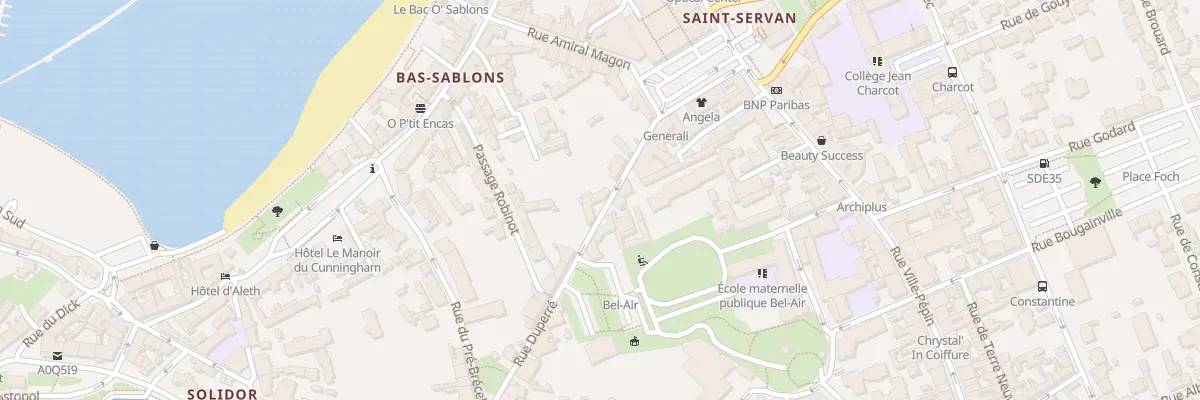 Plan du 18 Rue Duperré à Saint-Malo