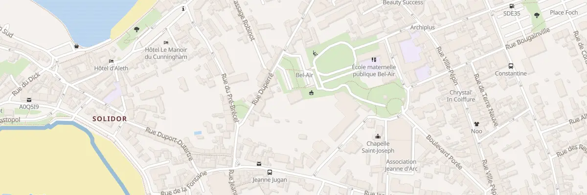 Plan du 35 Rue Duperré à Saint-Malo