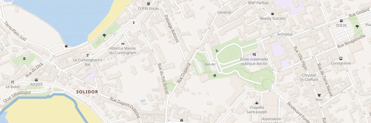Plan du 34 Rue Duperré à Saint-Malo