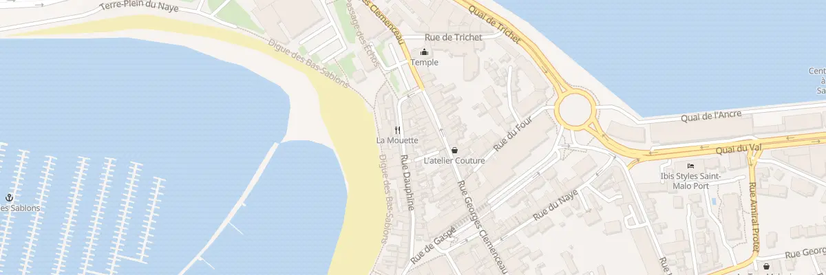Plan du 7 Rue Dauphine à Saint-Malo