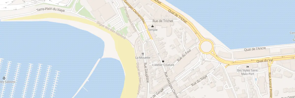 Plan du 3 Rue Dauphine à Saint-Malo