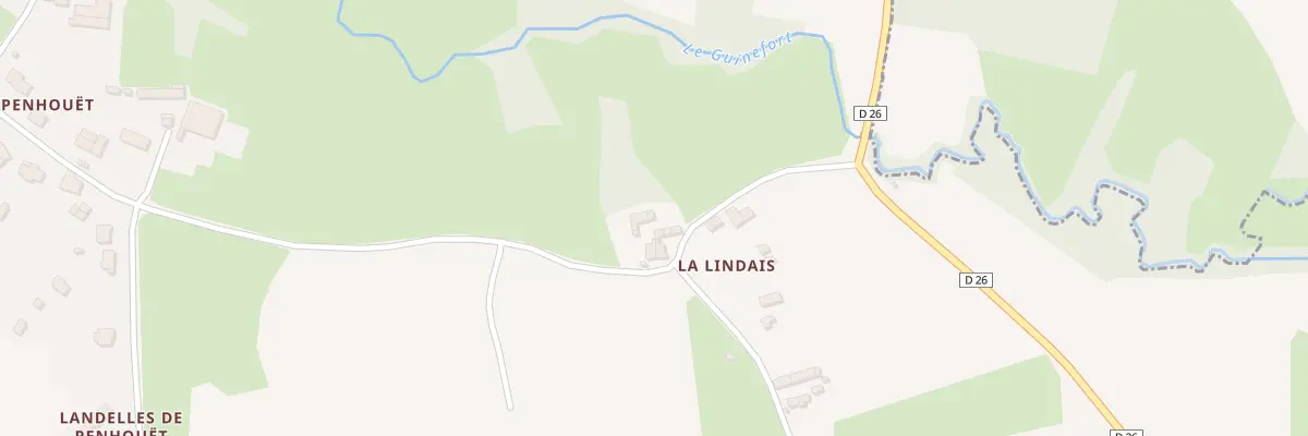 Plan du 5430F La Lindais à Saint-André-des-Eaux