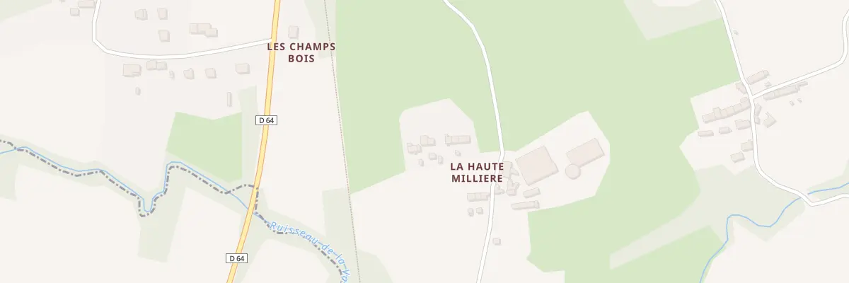 Plan de La Haute Millière à Saint-André-des-Eaux