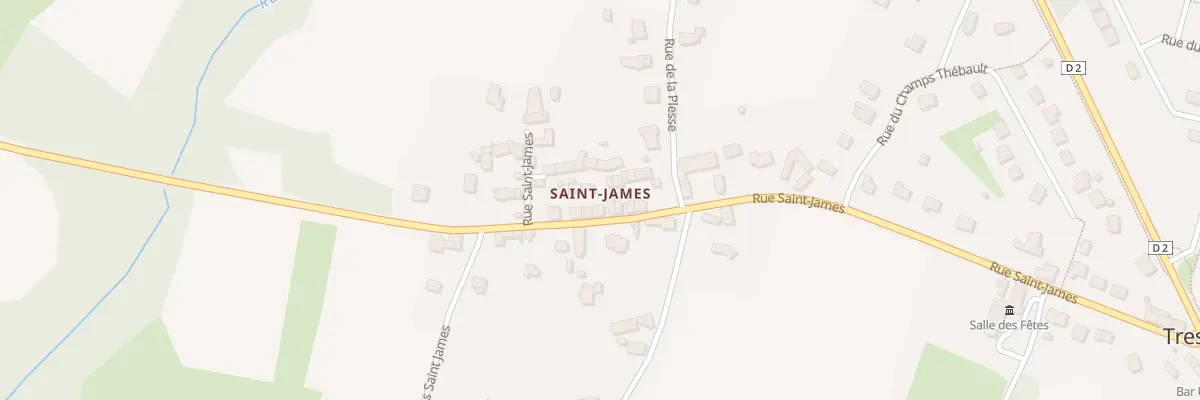 Plan du 46 Rue de Saint James à Lanvallay