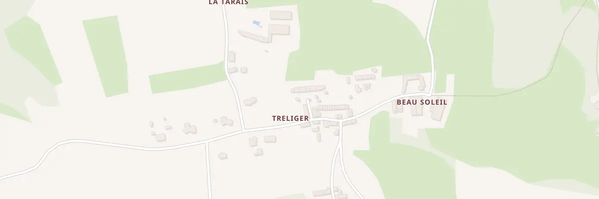 Plan du 11 Tréliger à Calorguen