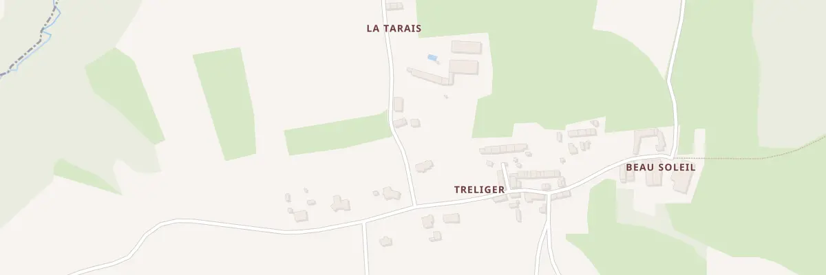 Plan du 2 Le Tarais à Calorguen