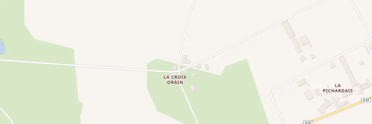 Plan du 4 La Croix Orain à Saint-Séglin