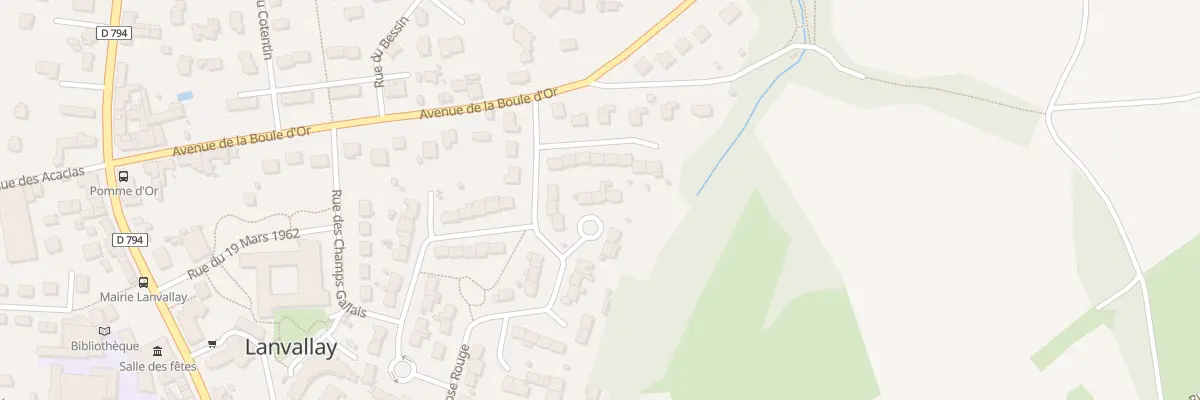 Plan du 48 Av de la Rose Rouge à Lanvallay