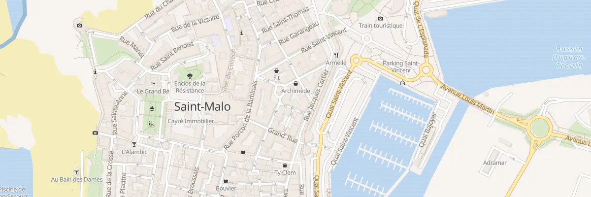 Plan du 6 Rue Traversière à Saint-Malo