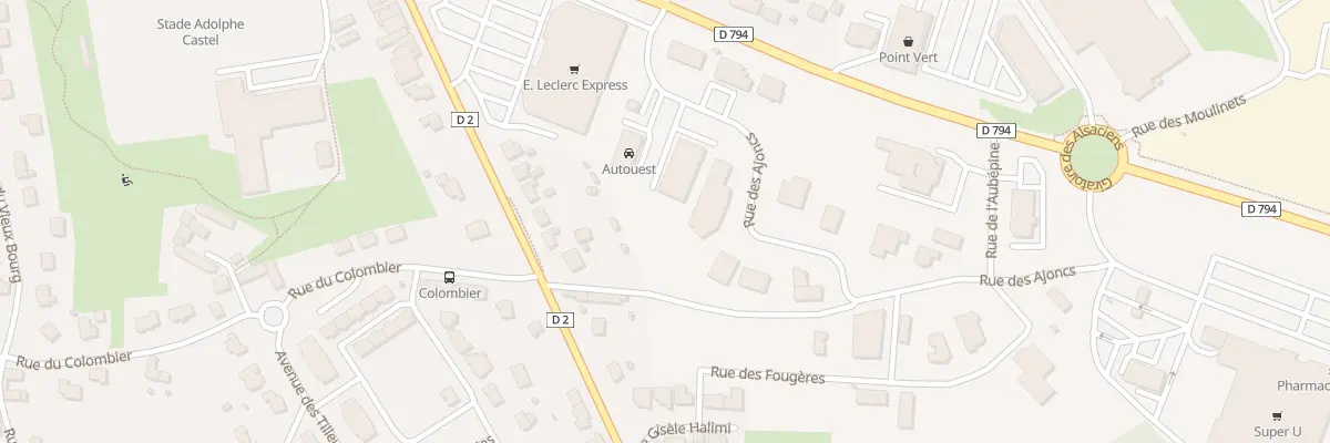 Plan du 4 Rue Germaine Tillion à Lanvallay