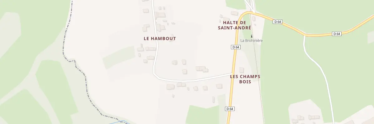 Plan du 33 Le Hambout à Saint-André-des-Eaux