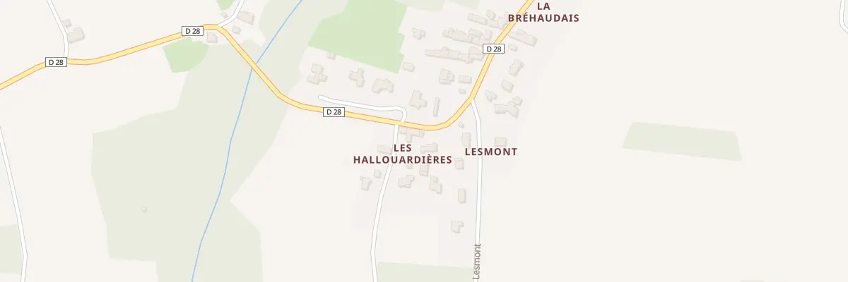 Plan du 1 Les Hallouardieres à Langrolay-sur-Rance