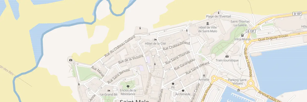 Plan du 1 Cour la Houssaye à Saint-Malo