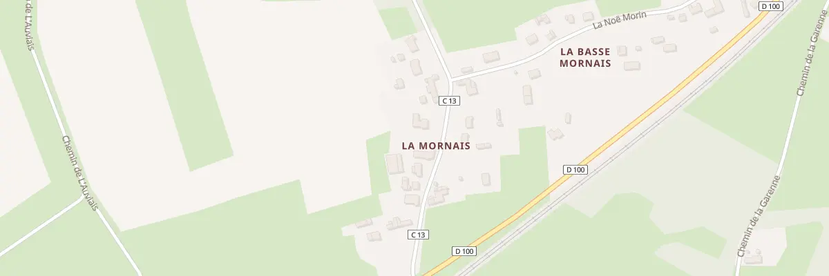 Plan du 13 La Mornais à Donges
