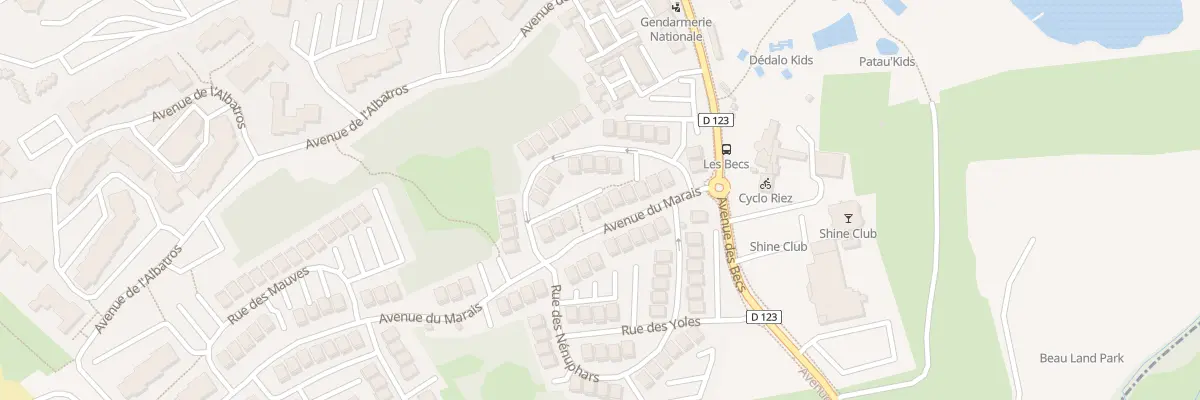Plan du 2280 Av du Marais à Saint-Hilaire-de-Riez