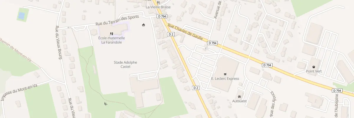 Plan du 16 Rue des Chevrins à Lanvallay