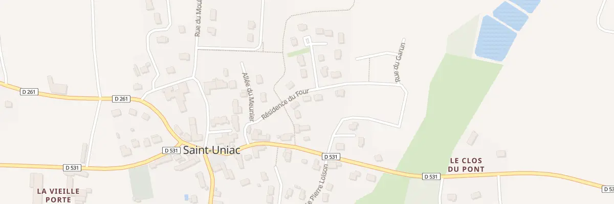 Plan du 15 Res du Four à Saint-Uniac
