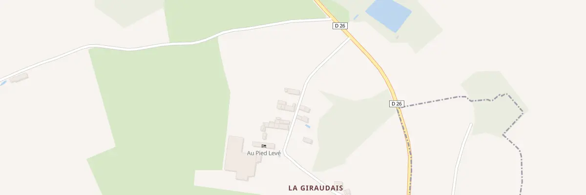 Plan du 2 La Giraudais à Calorguen