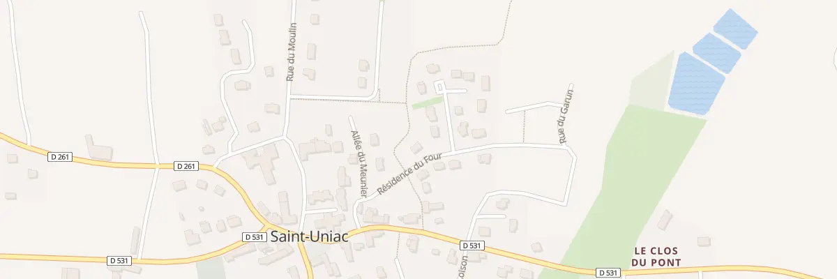 Plan du 1 Res du Four à Saint-Uniac