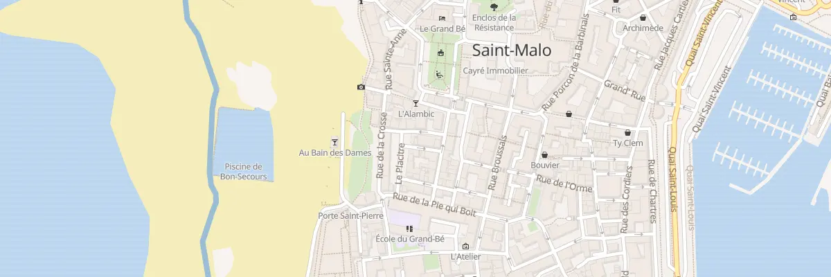 Plan du 11 Pl Le Placitre à Saint-Malo