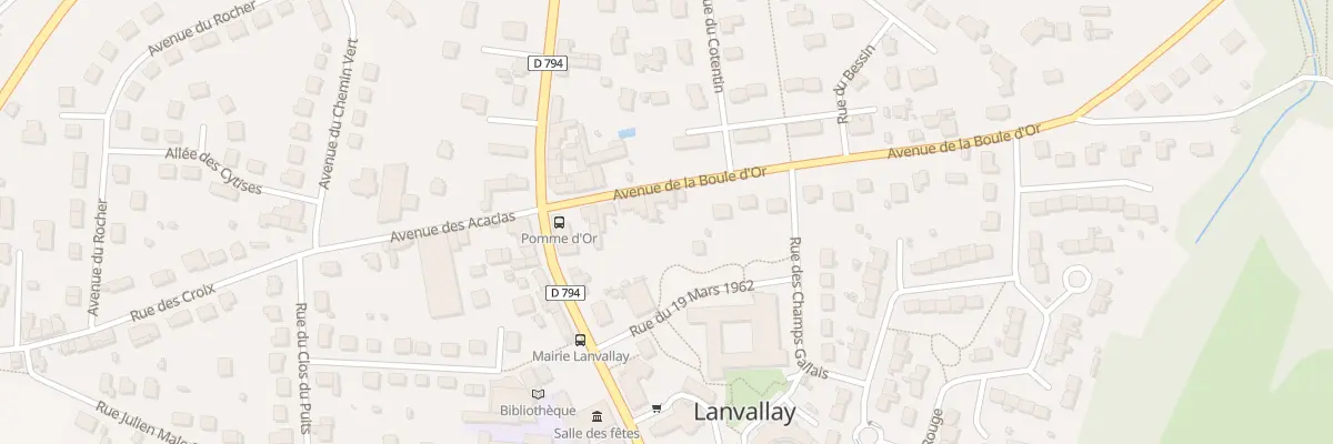 Plan du 8 Av de la Boule d’Or à Lanvallay