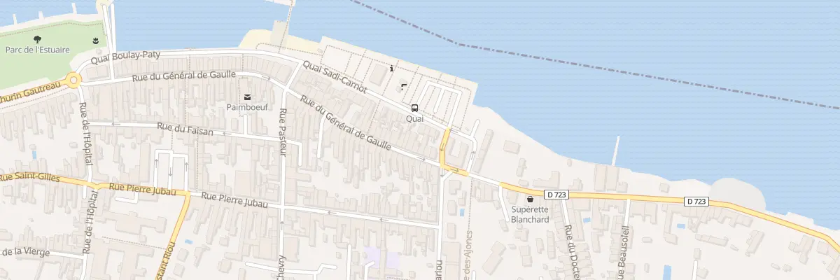 Plan du 8 Rue du Gal de Gaulle à Paimbœuf