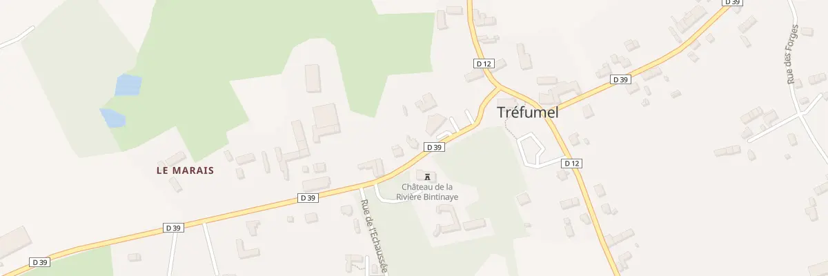 Plan du 10 Rte de St Maden à Tréfumel