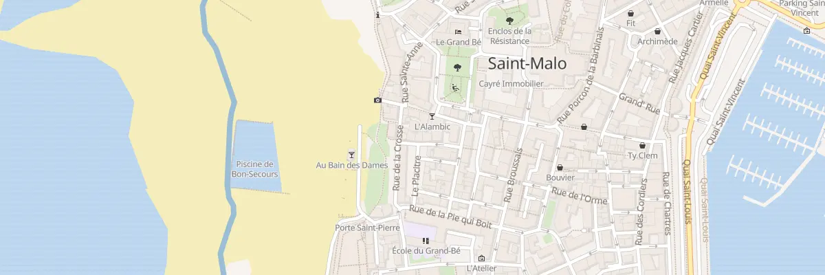 Plan du 11 Rue Vincent de Gournay à Saint-Malo