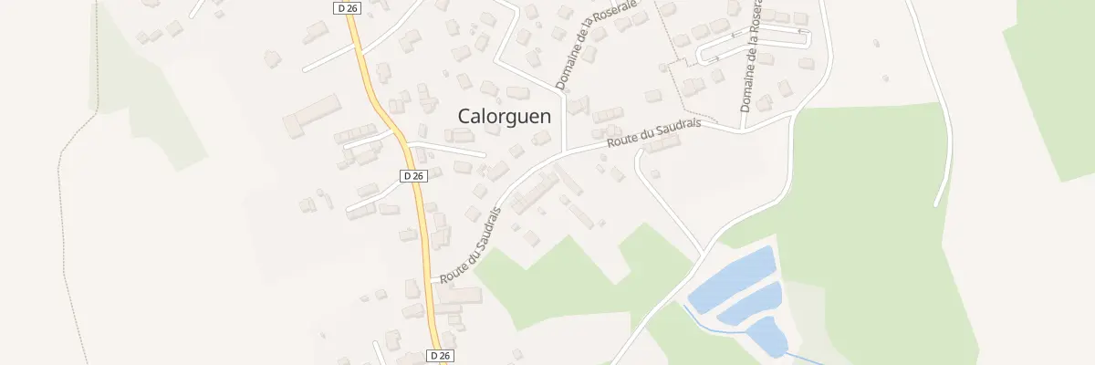 Plan du 18 Rte du Saudrais à Calorguen