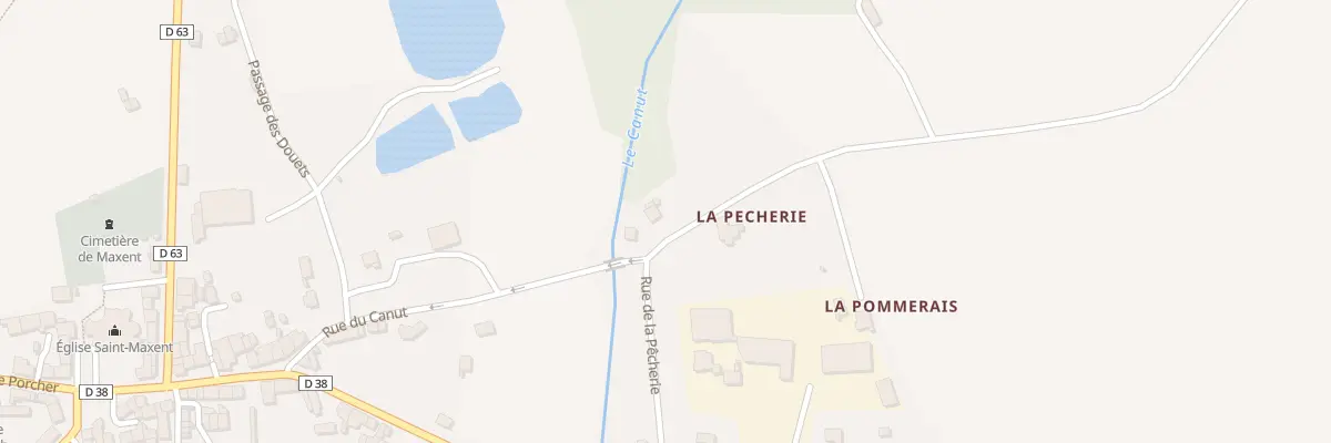 Plan du 1 La Pecherie à Maxent