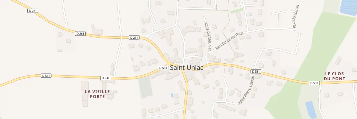 Plan du 1B Rue du Moulin à Saint-Uniac