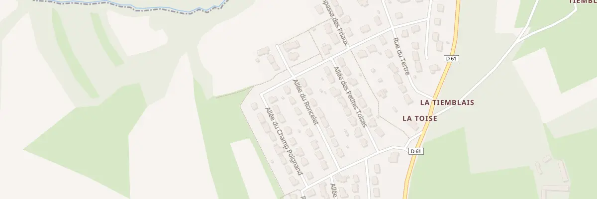 Plan de All du Roncelet à Saint-Samson-sur-Rance