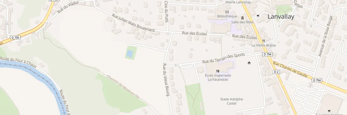 Plan du 5 Rue du Vieux Bourg à Lanvallay