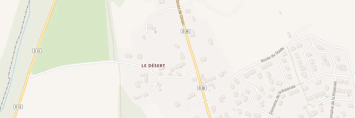 Plan du 8 Route de Dinan à Calorguen