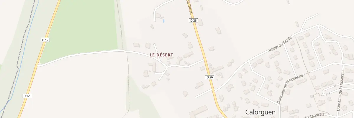 Plan du 3 Le Desert à Calorguen