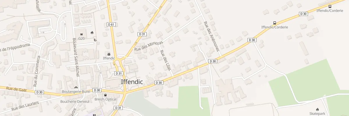 Plan du 2 Rue des Lilas à Iffendic