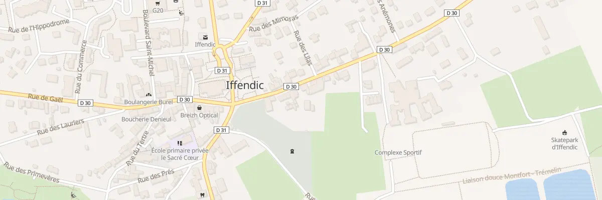 Plan du 12 Rue de Montfort à Iffendic