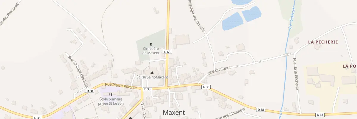 Plan du 1 Pas du Porche à Maxent